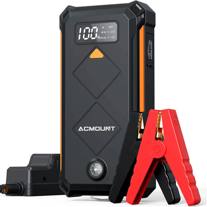 ACMOUNT Jump Starter Power Pack, 3000A Car Battery Booster, Portable Power Bank.