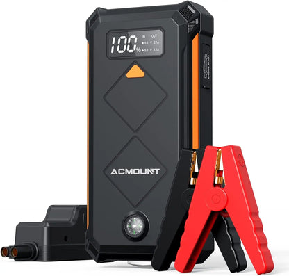 ACMOUNT Jump Starter Power Pack, 3000A Car Battery Booster, Portable Power Bank.